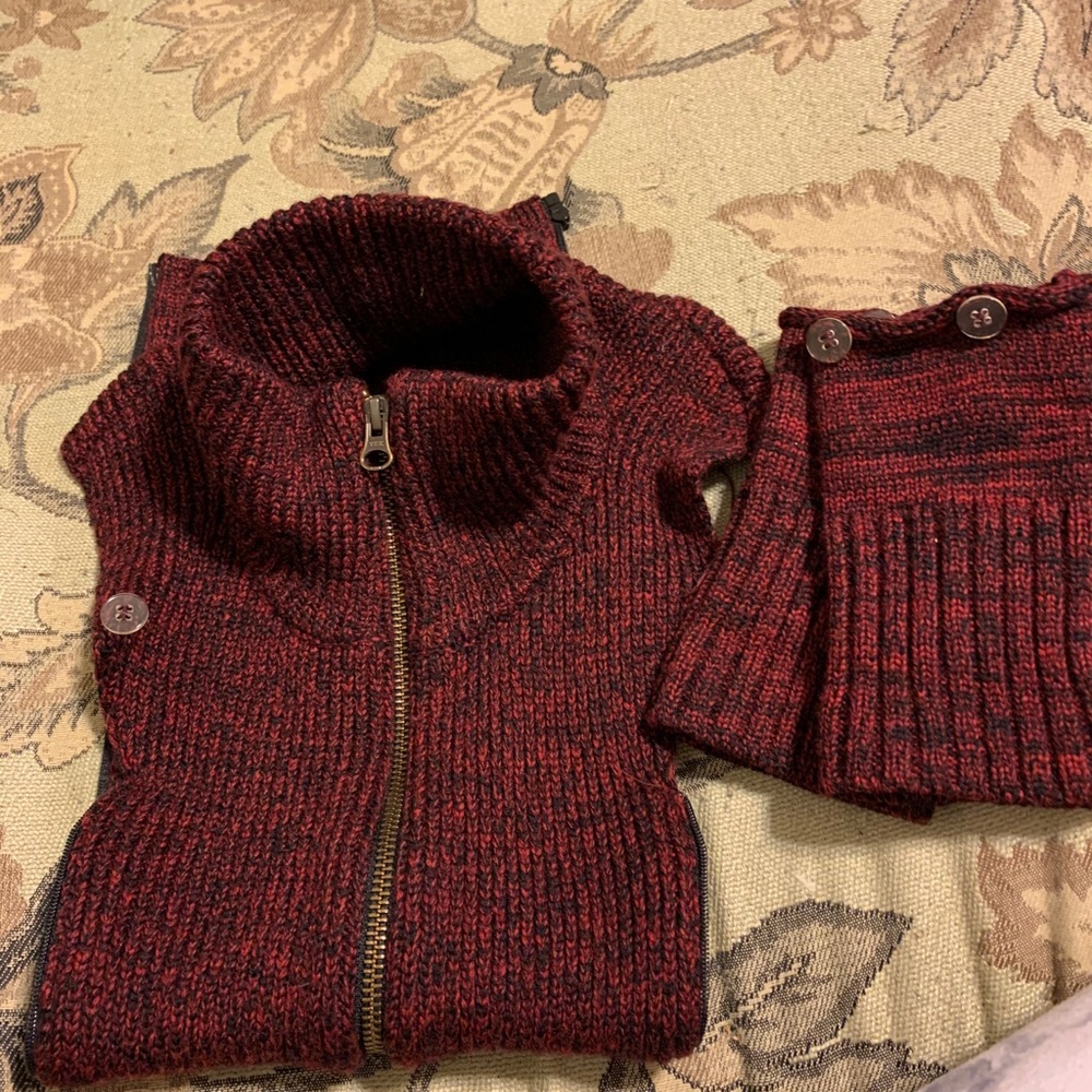 Veronica Beard red and black dickey